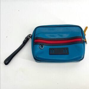 Coach Terrain leather colorblock travel organizer pouch wristlet